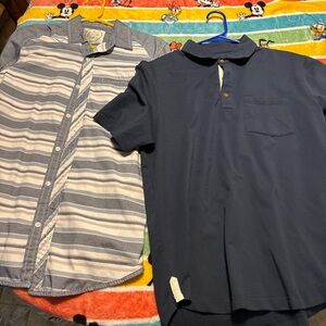 Men's Navy Polo Shirt with Chest Pocket - Classic Casual